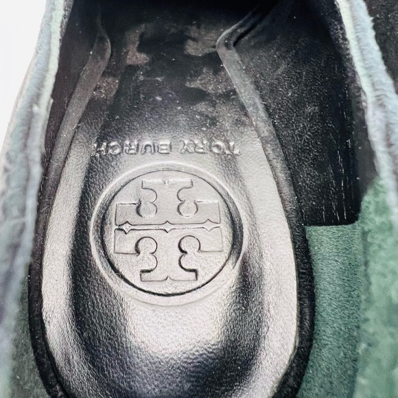 TORY BURCH WOMENS BLACK SUEDE LACE UP HEELS SIZE 9.5M - Picture 12 of 13